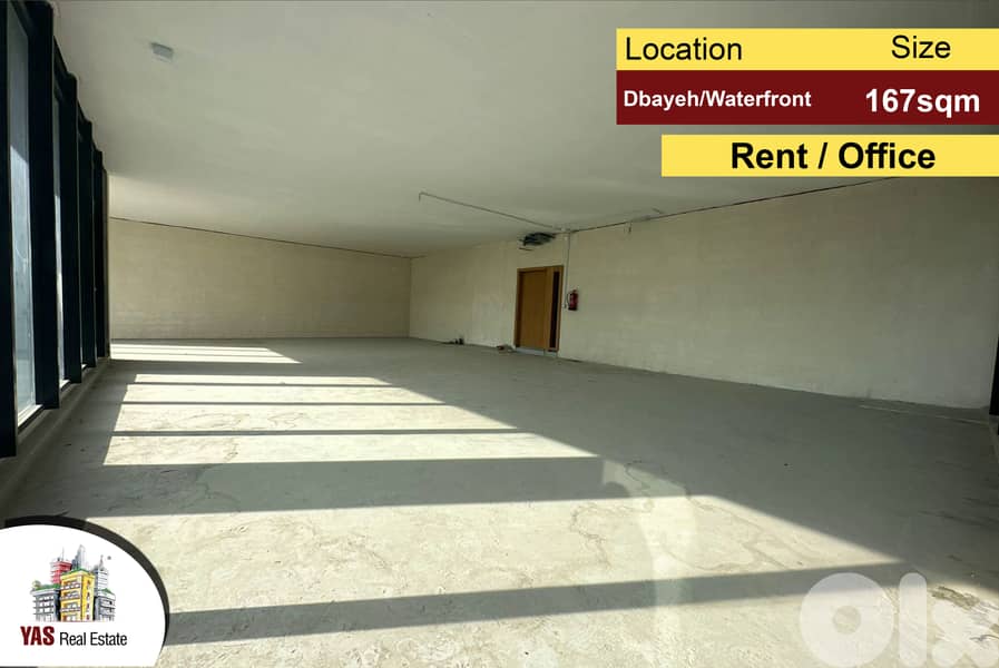 Dbayeh/Waterfront 167m2 | Rent | Office | Mountain View | 0