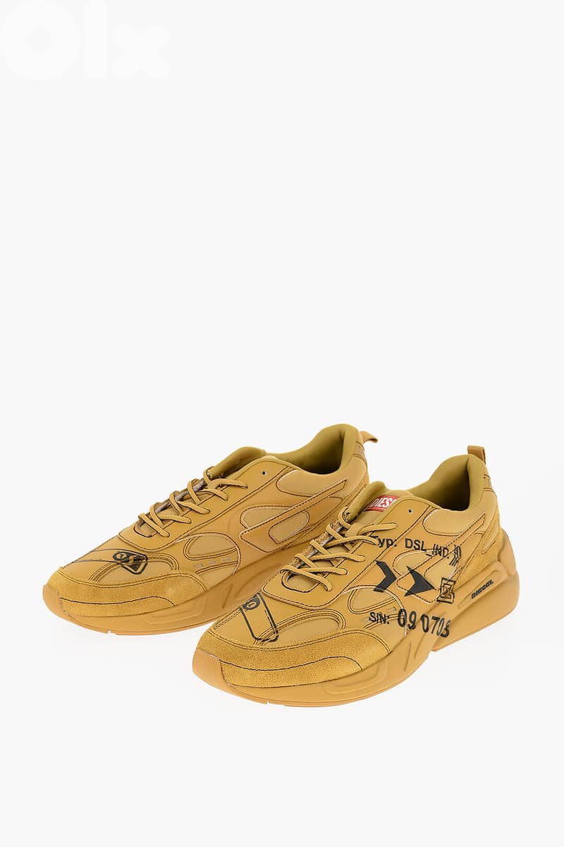 DIESEL - SNEAKERS WITH SUEDE AND WRITTEN DETAILS 3