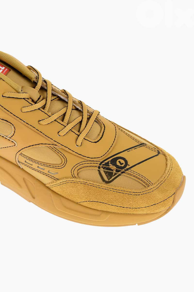 DIESEL - SNEAKERS WITH SUEDE AND WRITTEN DETAILS 4