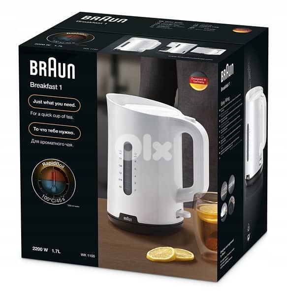 Braun Kettle 1.8L White -WK-1100 3