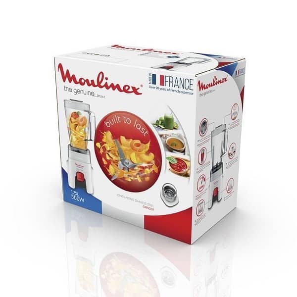 Moulinex Blender & Grinder with 2 Mills 1.75L 500W 2