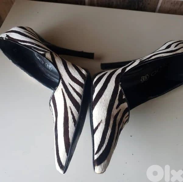 aldo shoes size 39 calf hair worn once 3