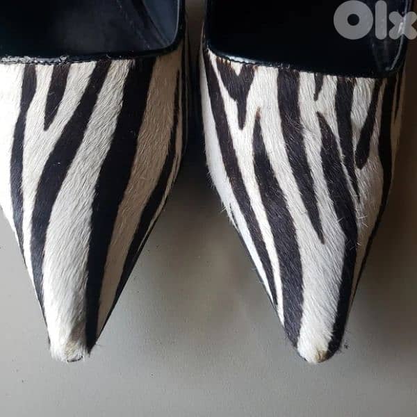 aldo shoes size 39 calf hair worn once 6