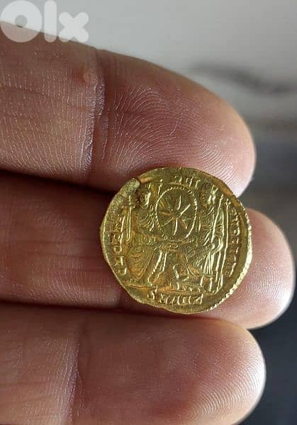 Ancient Gold Roman for Emperor Valentinian I year 375 AD 1