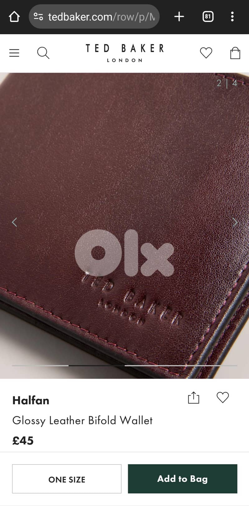 TED BAKER LEATHER WALLET 2