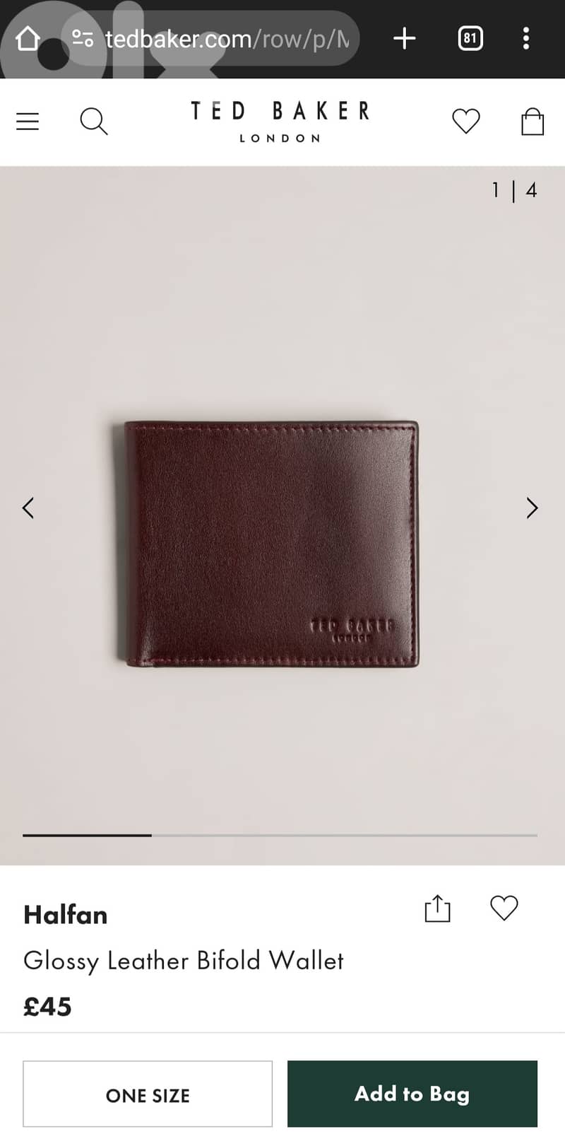 TED BAKER LEATHER WALLET 3