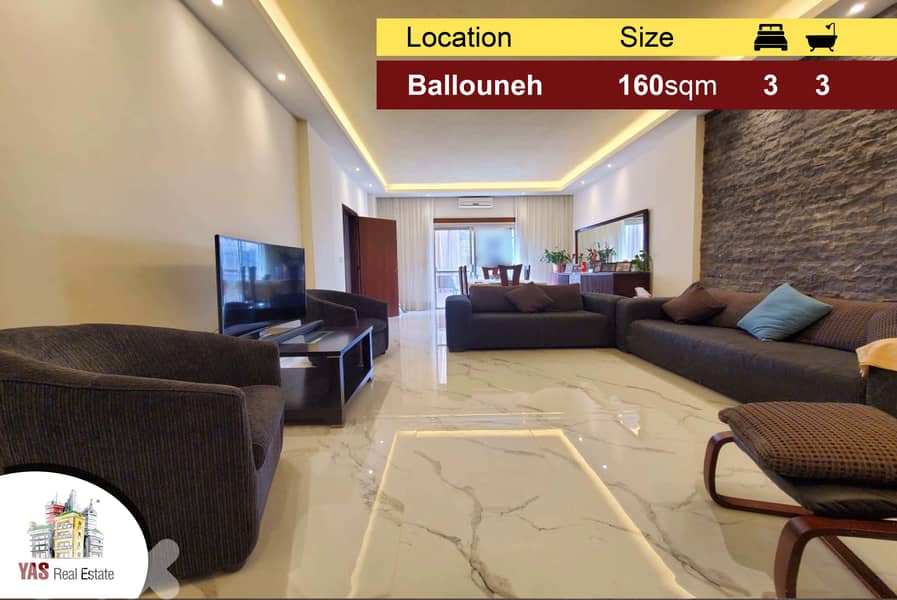 Ballouneh 160m2 | Newly Renovated | Luxury | Prime Location | 0