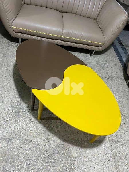 طقم كنبايات جلد اصلي شغل home centre 4