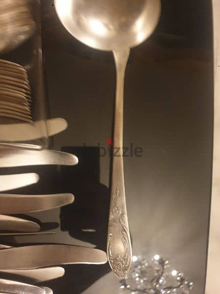 طقم روسي فضة كامل ٨٥ قطعة حالة ممتاذة،شبه جديد 8
