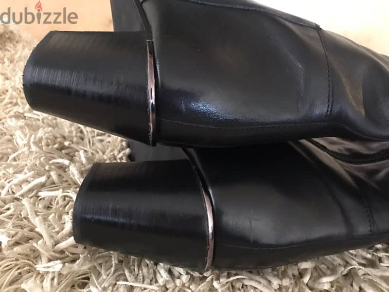 original knee high black leather boots 2