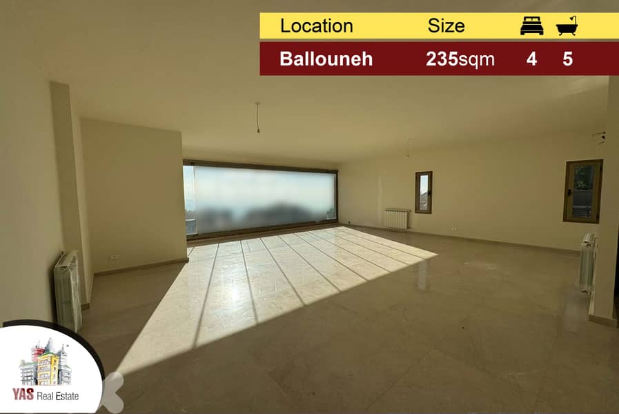 Ballouneh 235m2 | Luxury | Panoramic View | Brand New | 0