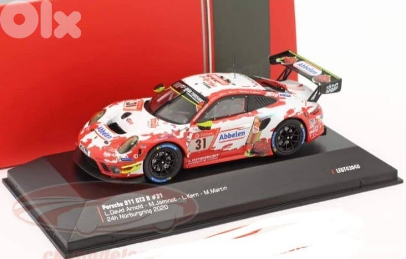 Porsche GT3 R 2020 diecast car model 1;43. 0