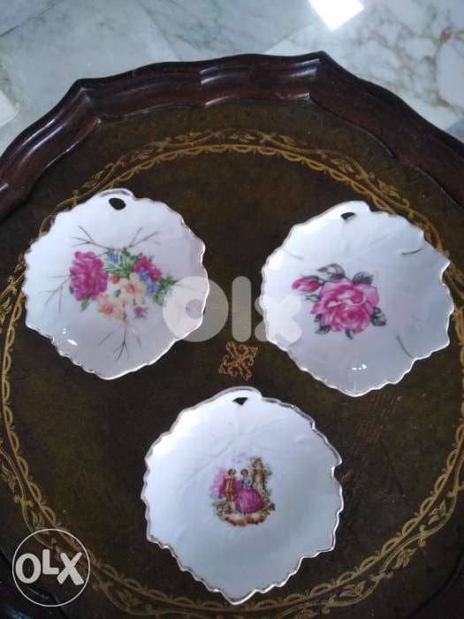 صحون للتعليق عدد 3 مقاس صغير 10 سم 0