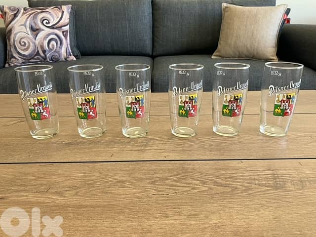 Vintage PILSNER URQUELL Beer Glasses 1