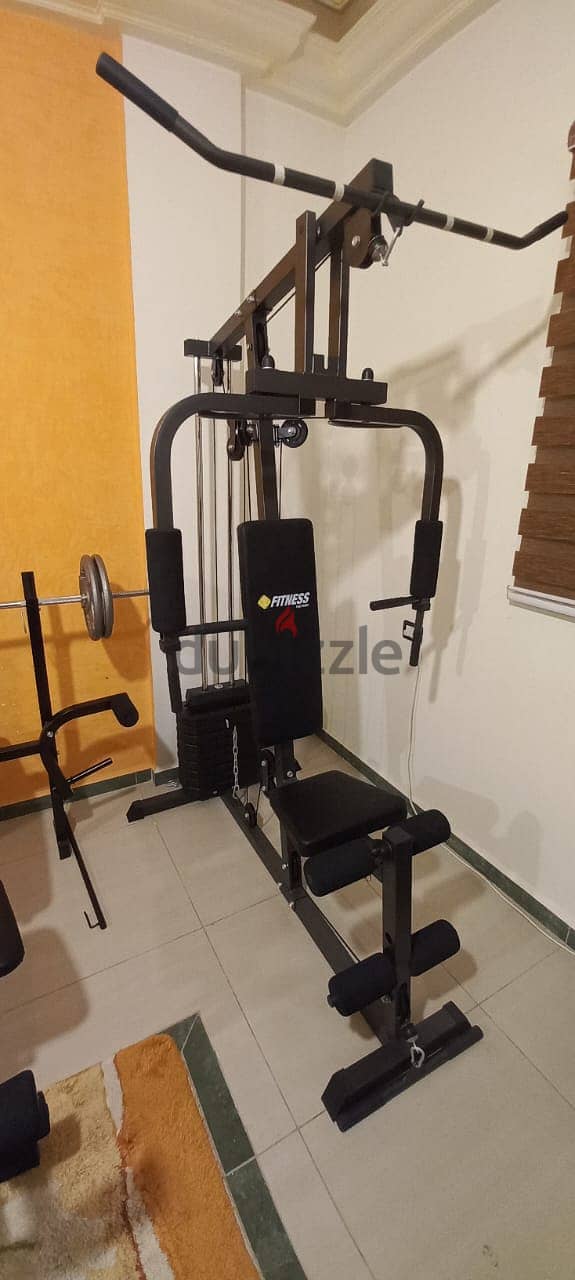 Home Gym + Adjustable Bench + Barbell + 40Kg 1