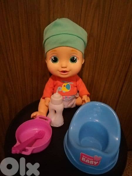 IMC BABY BOY NICK PEQUES PiPi Emotions Voices Toy Drinks+Potty+bottle. 2