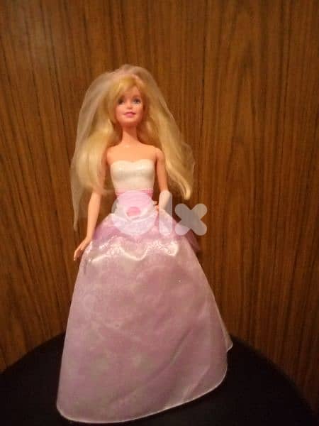WEDDING DAY Barbie Mattel as new doll 1999 in bridel skirt +shoes=25$ 0