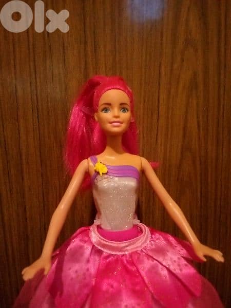 DREAMTOPIA RAINBOW COVE LIGHT UP PRINCESS Barbie doll+Magic Wind Voice 4