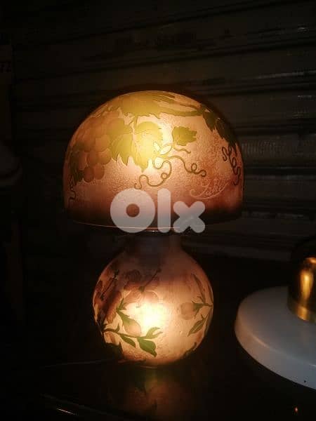 two pieces of lampadaire galle original signed 1