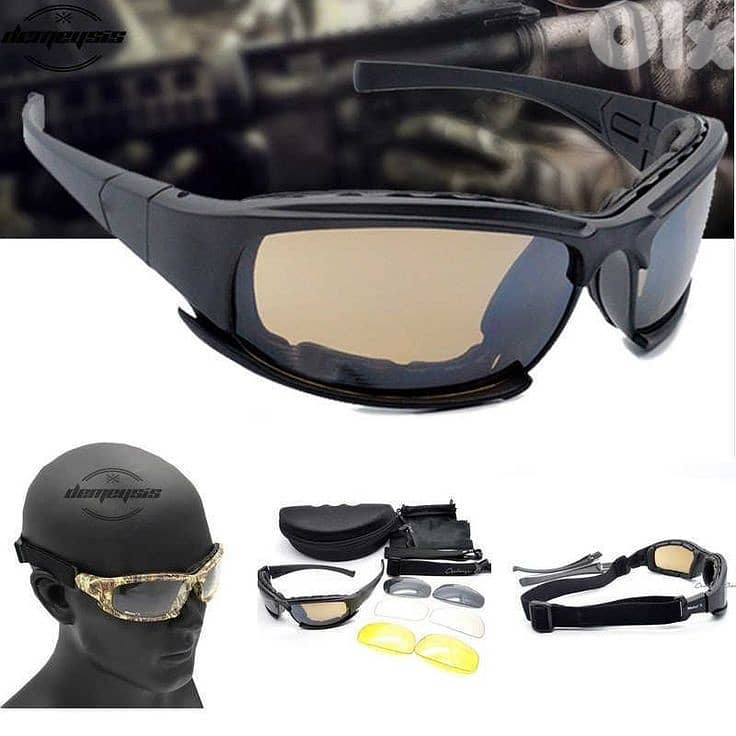 ORIGINAL Daisy X7 polarized sunglasses military Tactical Goggles men 8