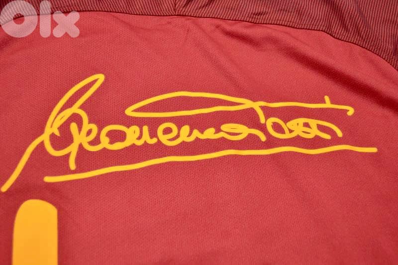 Roma totti signed printing retirement limited edition nike jersey16/17 2