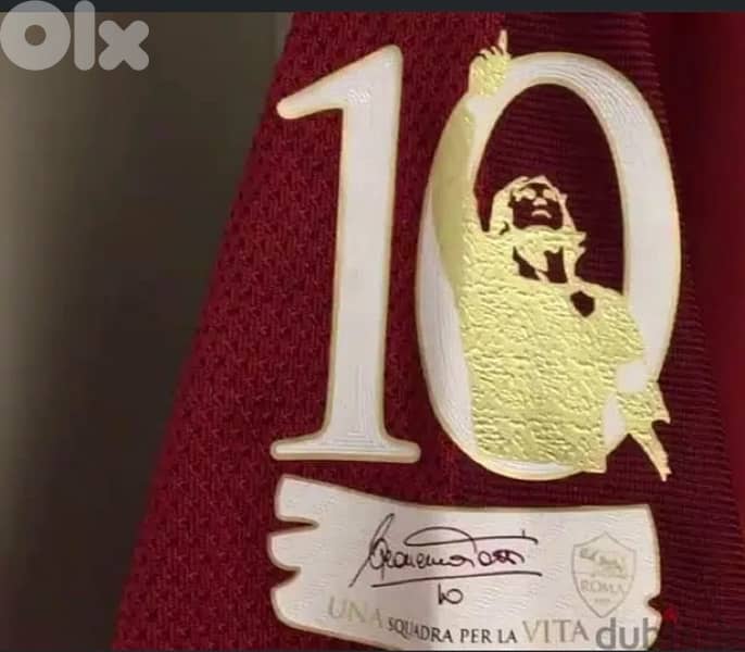 Roma totti signed printing retirement limited edition nike jersey16/17 4