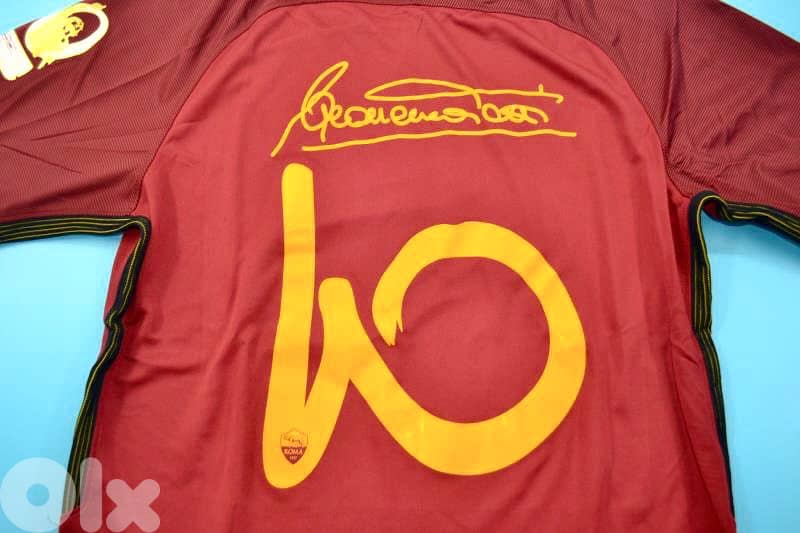 Roma totti signed printing retirement limited edition nike jersey16/17 5