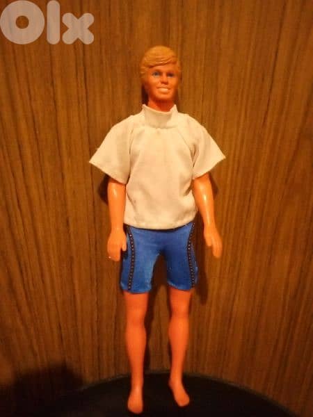 KEN BEACH Vintage Mattel Still Good wearing doll 1968 Bending legs=21$ 0