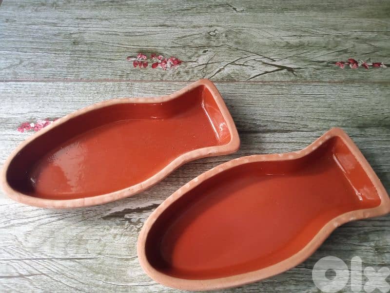 سمكة فخار الفرن حرارية اصلية 1