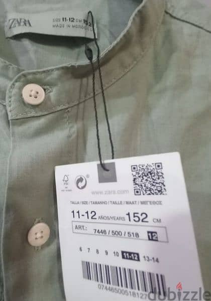 Zara light green shirt for sale 2