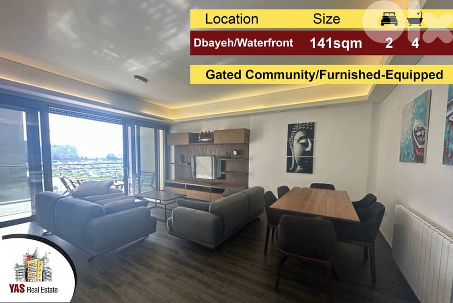 Dbayeh 141m2 |  Gated Community | Furnished | Brand New | 0
