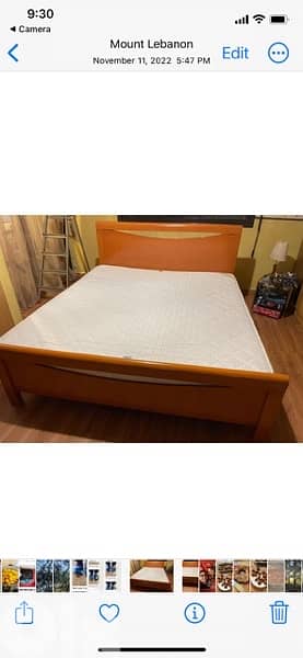 Set Bed and Mattress double {mejwez) 0