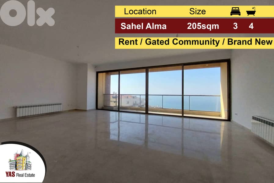Sahel Alma 205m2 | Rent | Gated Community | Brand-New | IV 0