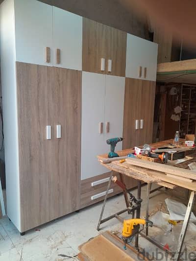 خزانة ست درف طابقين جديد من المعمل