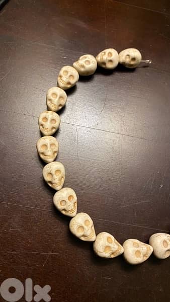 Handmade Gothic Skull Stone Beads (One of a kind) 1