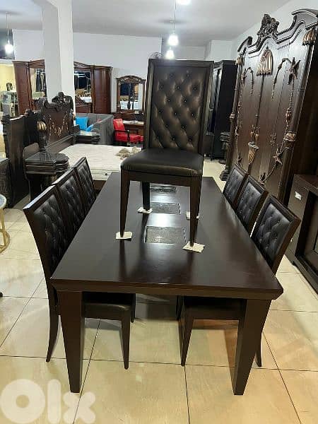 أوضة سفرة شغل جورج متى ملبسة قشرة زان 2