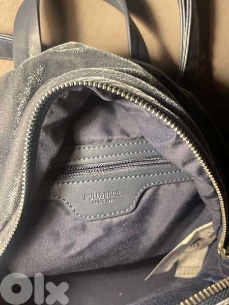 PARFOIT backpack grey velvet new 9