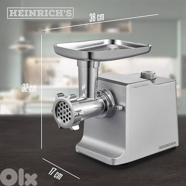 heinriche’s meat grinder-1800 watt-full metal-مكنة لحمة 1