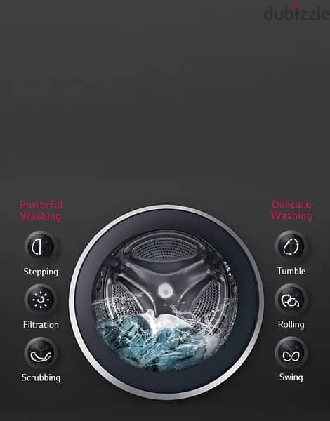 LG 8KG Washing Machine Chrome Knob FH2J3TNG5 7