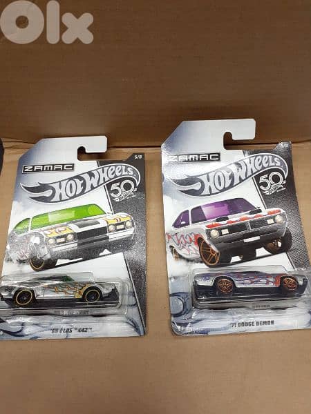 Hot wheels Zamac 50th Anniversary (8 cars) diecast car model 1;64. 1