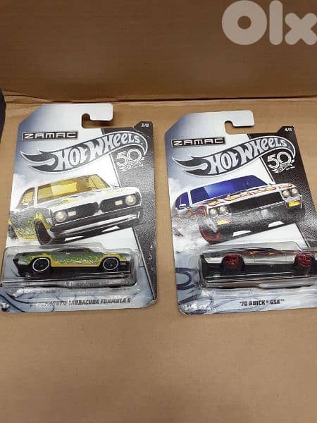 Hot wheels Zamac 50th Anniversary (8 cars) diecast car model 1;64. 2