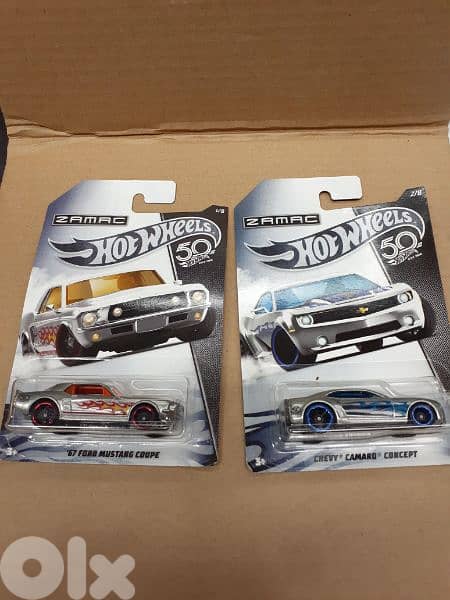 Hot wheels Zamac 50th Anniversary (8 cars) diecast car model 1;64. 3