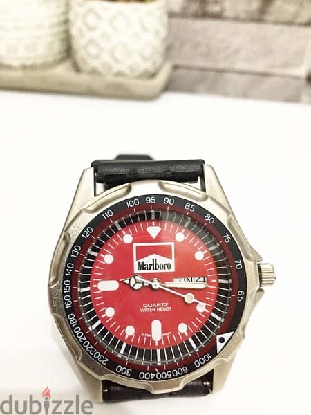 rare vintage Marlboro wrist watch/ Great vintage 1980’s condition/ 7