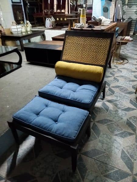 TEAK wood lazy chair(2pcs) 0
