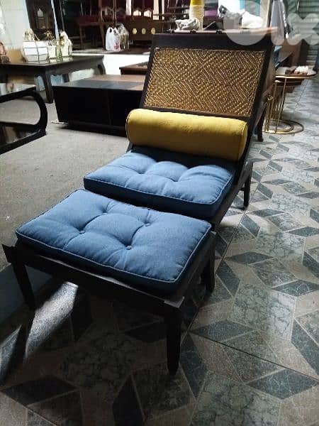 TEAK wood lazy chair(2pcs) 2