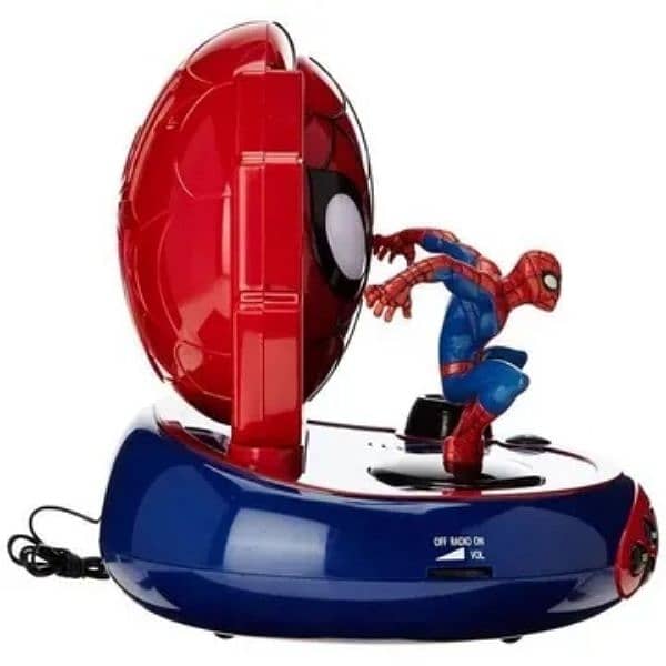 lexibook spiderman radio alarm projector 1