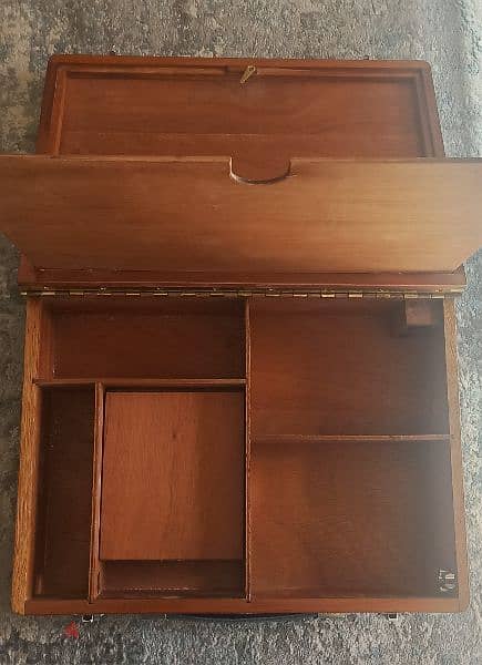 antique wooden cash box 2