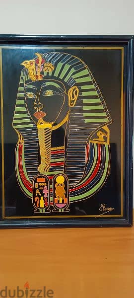 vintage Egyptian papyrus painting from egypt 1
