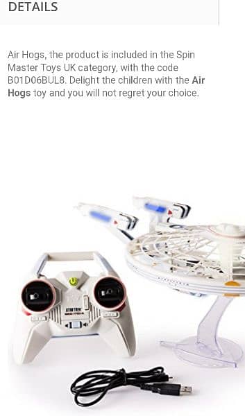 air hogs rc star trek space ship 2