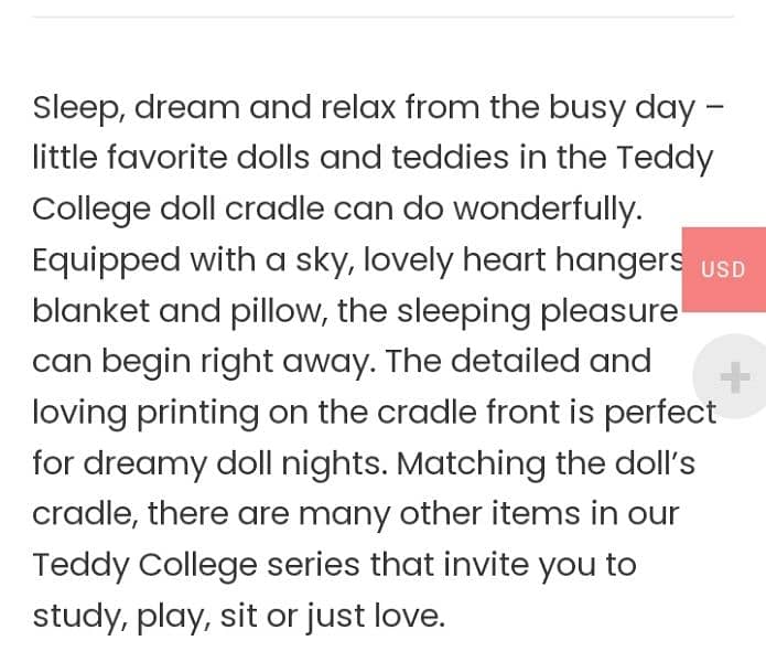 ruba doll's wooden bed 1